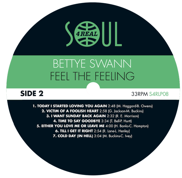 Bettye Swann - Feel The Feeling LP Vinyl (Soul 4 Real) - Image 4