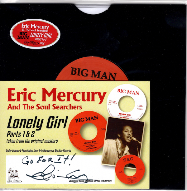 Eric Mercury & The Soul Searchers - Lonely Girl (Part1) / (Part 2) 45 (Big Man) 7" Vinyl