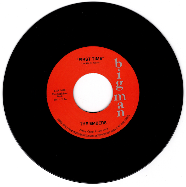 Embers - First Time / I Wanna Be (Your Everything) 45 (Big Man) 7