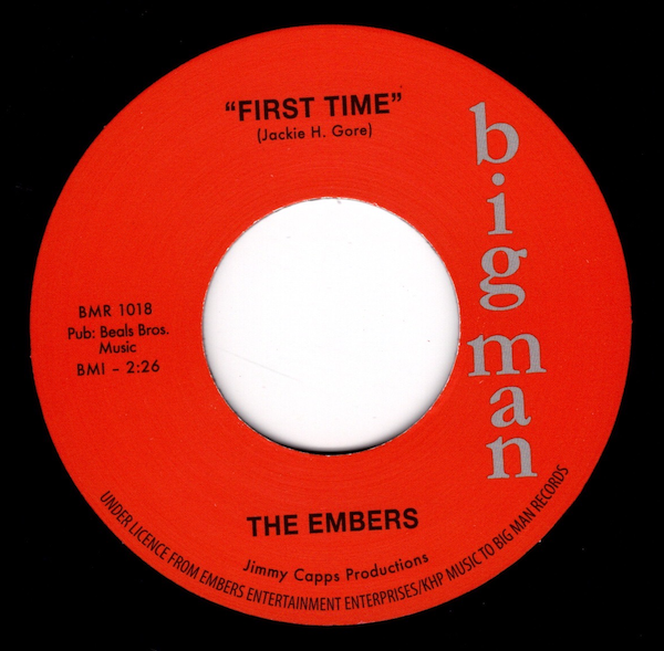 Embers - First Time / I Wanna Be (Your Everything) 45 (Big Man) 7