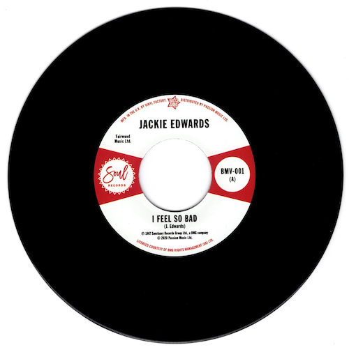 Jackie Edwards - I Feel So Bad / Del Davis - Baby Don't Wake Me 45 (Outta Sight) 7