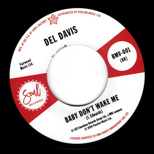 Jackie Edwards - I Feel So Bad / Del Davis - Baby Don't Wake Me 45 (Outta Sight) 7