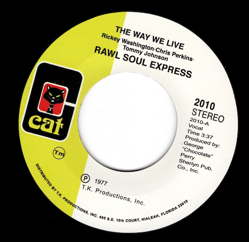 Rawl Soul Express - The Way We Live / This Thing Called Music 45 (Cat) 7
