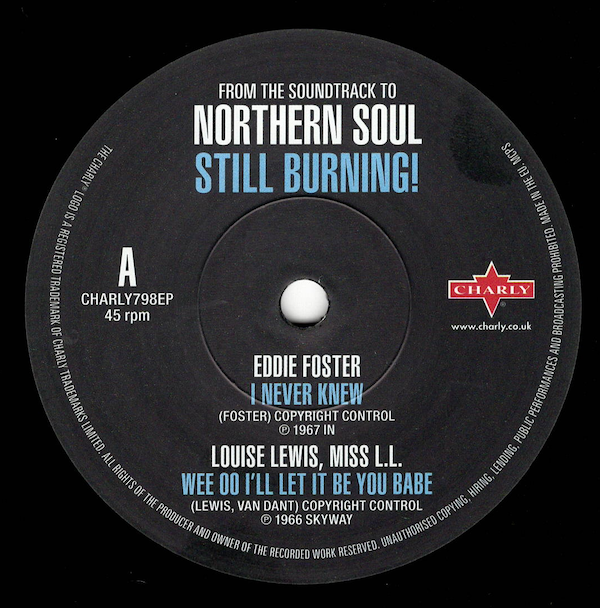 Northern Soul.. Still Burning! The Soundtrack 4 Track EP (Eddie Foster, Louise Lewis Miss LL, The Younghearts, The Furys Band) - Various Artists 45 (Charly) 7