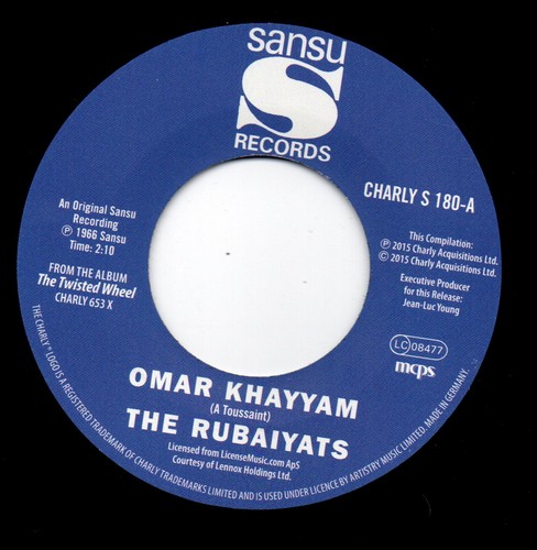 Rubaiyats - Omar Khayyam / John Williams & The Tick Tocks - Do Me Like You Do Me 45 (Charly) 7