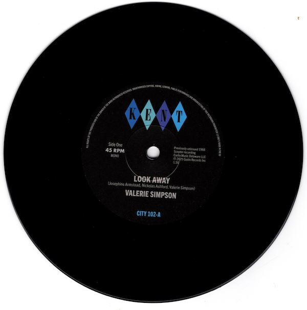 Valerie Simpson - Look Away / It's Just Love 45 (Kent) 7