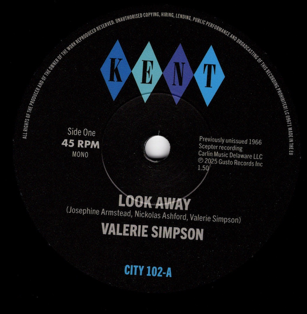 Valerie Simpson - Look Away / It's Just Love 45 (Kent) 7