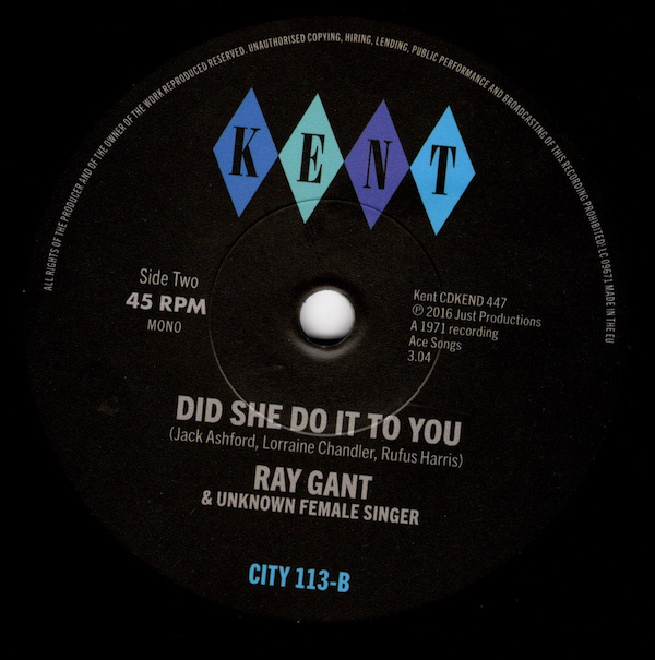 Family Brick, The - I'll Fly To Your Open Arms / Ray Gant & Unknown Female Singer - Did She Do It To You 45 (Kent) 7