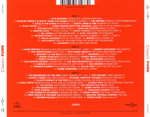 Classic Funk - Various Artists 3X CD (Spectrum) - Image 3