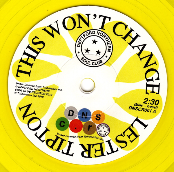 Lester Tipton - This Won't Change / Edward Hamilton - Baby Don't You Weep 45 (RSD 2022) Yellow 7″ Vinyl - Image 4