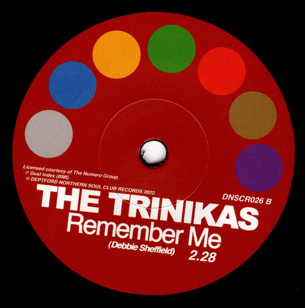 Trinikas, The - Black Is Beautiful / Remember Me 45 (Deptford Northern Soul Club) 7