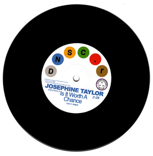 Josephine Taylor - Is It Worth A Chance / Krystal Generation - Satisfied 45 (Deptford Northern Soul Club) 7