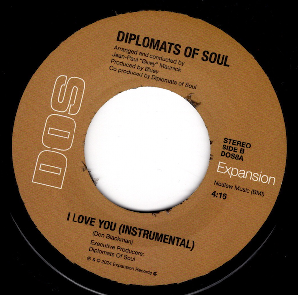 Diplomats Of Soul - I Love You / (Instrumental) 45 (Expansion) 7