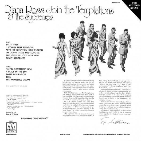 Diana Ross & The Supremes - Join The Temptations CD (Culture Factory) - Image 4