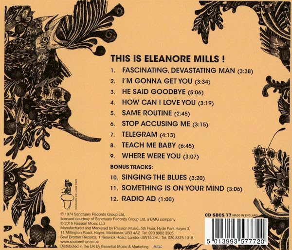 Eleanore Mills - This Is Eleanore Mills CD (Soul Brother) - Image 2