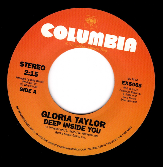 Gloria Taylor - Deep Inside You / World That's Not Real 45 (Expansion) 7