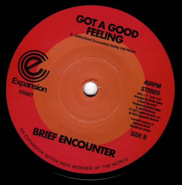 Brief Encounter / What About Love b/w Got A Good Feeling Brief Encounter / What About Love b/w Got A Good Feeling