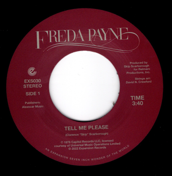 Freda Payne - Tell Me Please / I Get High (On Your Memory) 45 (Expansion) 7
