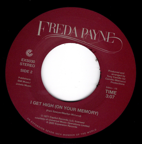 Freda Payne - Tell Me Please / I Get High (On Your Memory) 45 (Expansion) 7