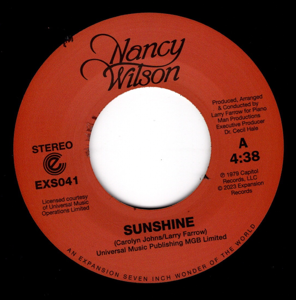 Nancy Wilson - The End Of Our Love / Sunshine 45 (Expansion) 7
