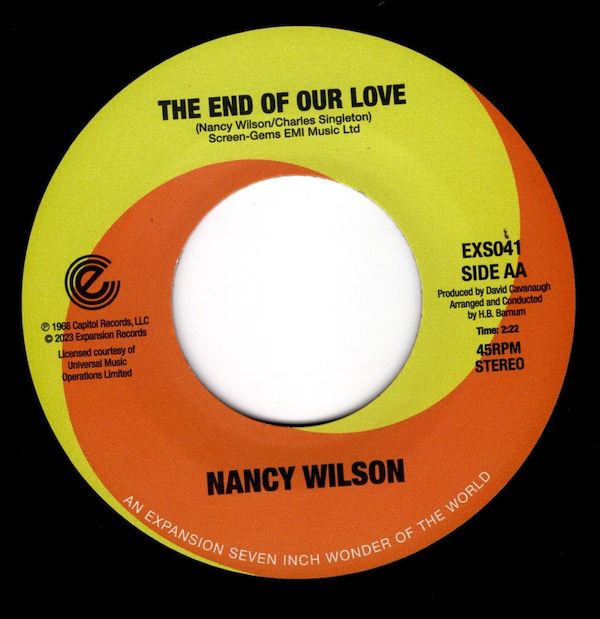 Nancy Wilson - The End Of Our Love / Sunshine 45 (Expansion) 7
