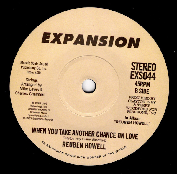 Reuben Howell - You Can't Stop A Man In Love / When You Take Another Chance On Love DEMO 45 (Expansion) 7