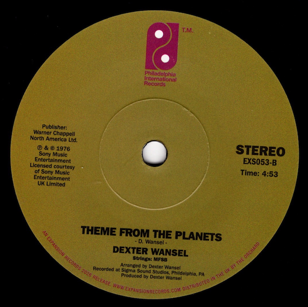 Dexter Wansel - The Sweetest Pain / Theme From The Planets DEMO 45 (Expansion) 7