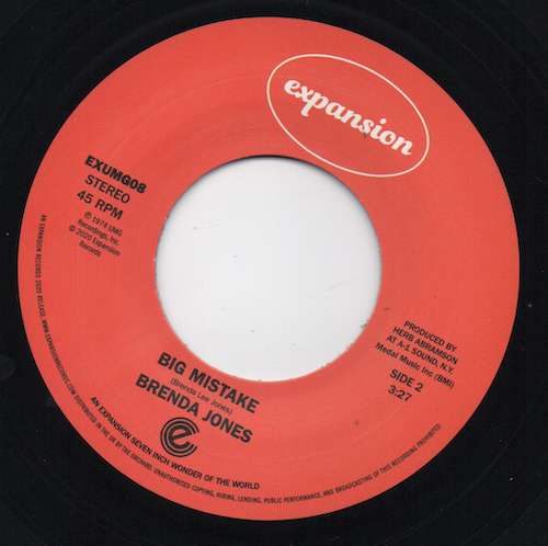 Brenda Jones - Super Stroke / Big Mistake 45 (Expansion) 7