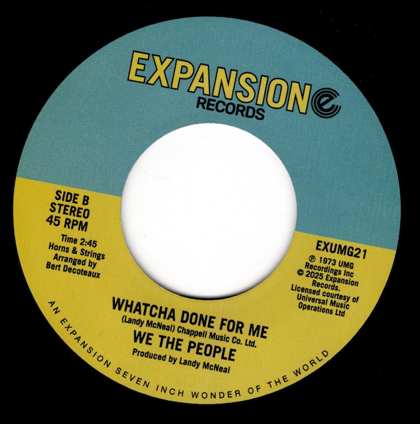 We The People - Making My Daydream Real / Whatcha Done For Me 45 (Expansion) 7
