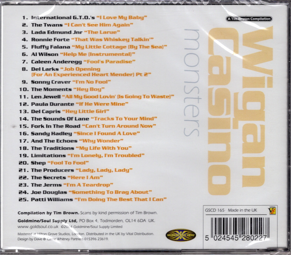 Wigan Casino Monsters - Various Artists CD (Goldmine Soul Supply) - Image 2