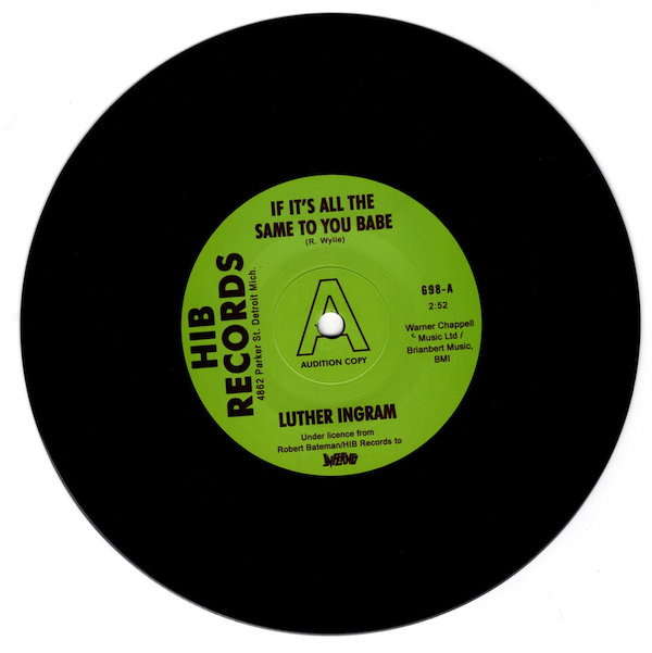 Luther Ingram - If It's All The Same To You Babe / Exus Trek DEMO 45 (Inferno) 7