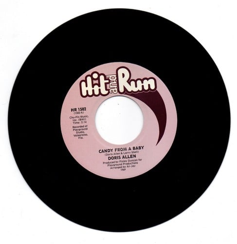 Doris Allen - Candy From A Baby / Let's Walk Down The Street Together 45 (Hit And Run) 7" Vinyl