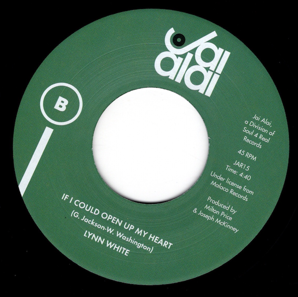 Lynn White - I Don't Know Why / If I Could Open Up My Heart 45 (Jai Alai) 7