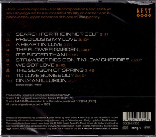 Jon Lucien - Search For The Inner Self CD (Kent) - Image 2