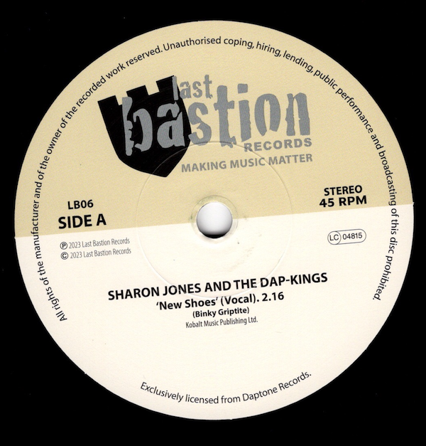 Sharon Jones & The Dap-Kings - New Shoes / (Instrumental) 45 (Last Bastion) 7