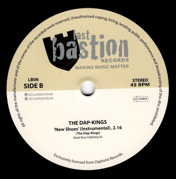 Sharon Jones & The Dap-Kings - New Shoes / (Instrumental) 45 (Last Bastion) 7
