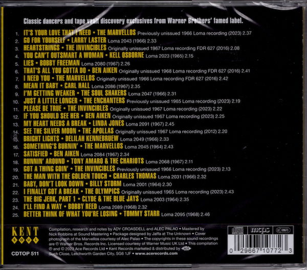 Loma Northern Soul - Classics & Revelations 1964-1968 - Various Artists CD (Kent) - Image 2