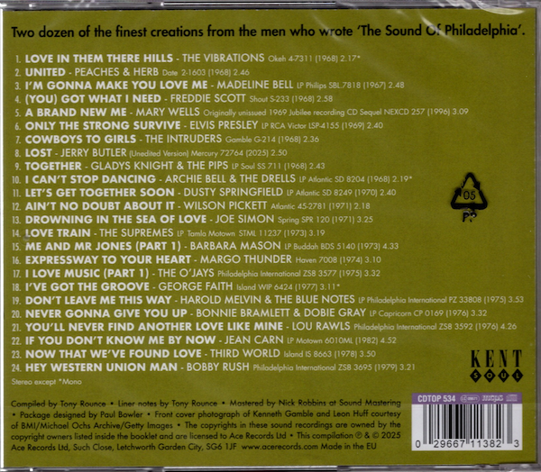Love Train - The Gamble And Huff Songbook - Various Artists CD (Kent) - Image 2