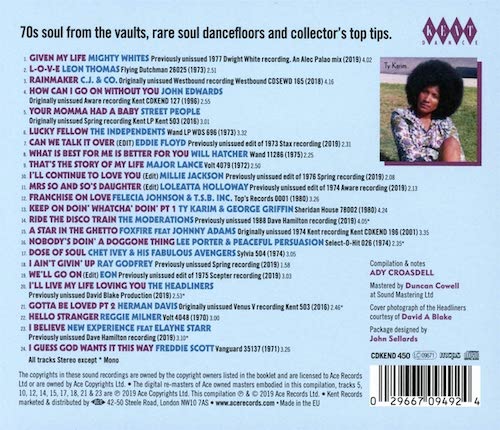 Masterpieces Of Modern Soul Volume 5 - Various Artists CD (Kent) - Image 3