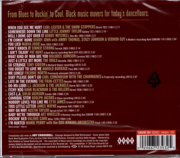 New Breed Blues With Black Popcorn - Various Artists CD (Kent) - Image 2
