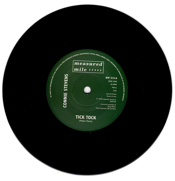 Connie Stevens - Tick Tock / Keep Growing Strong 45 (Measured Mile) 7
