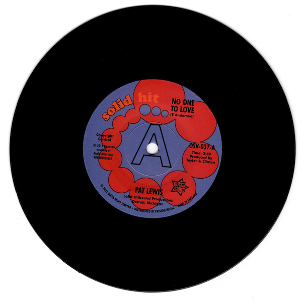 Pat Lewis - No One To Love / Look What I Almost Missed DEMO 45 (Outta Sight) 7