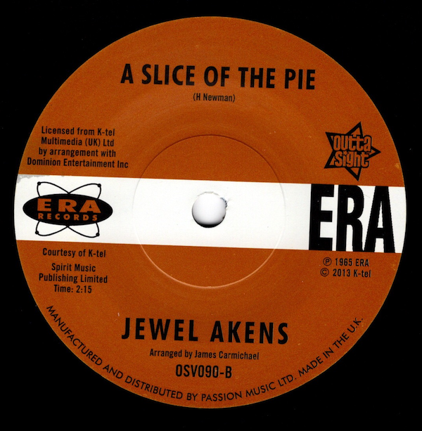 Jewel Akens - My First Lonely Night / A Slice Of The Pie DEMO 45 (Outta Sight) 7