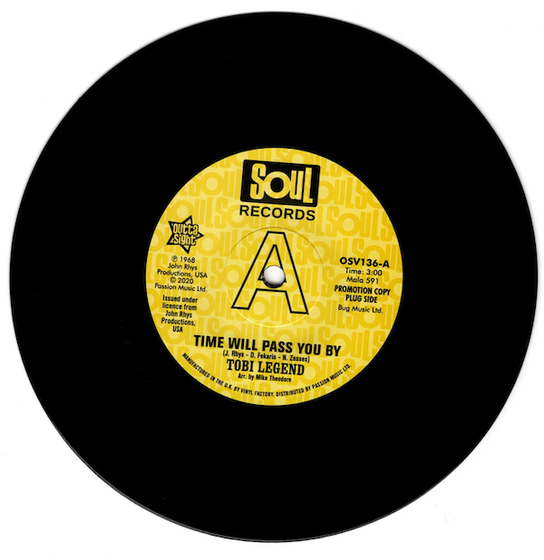 Tobi Legend - Time Will Pass You By / Original Demo with Intro by John Rhys DEMO 45 (Outta Sight) 7
