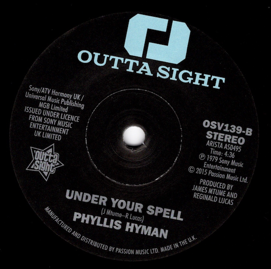 Phyllis Hyman - You Know How To Love Me / Under Your Spell DEMO 45 (Outta Sight) 7