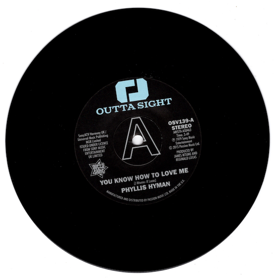 Phyllis Hyman - You Know How To Love Me / Under Your Spell DEMO 45 (Outta Sight) 7