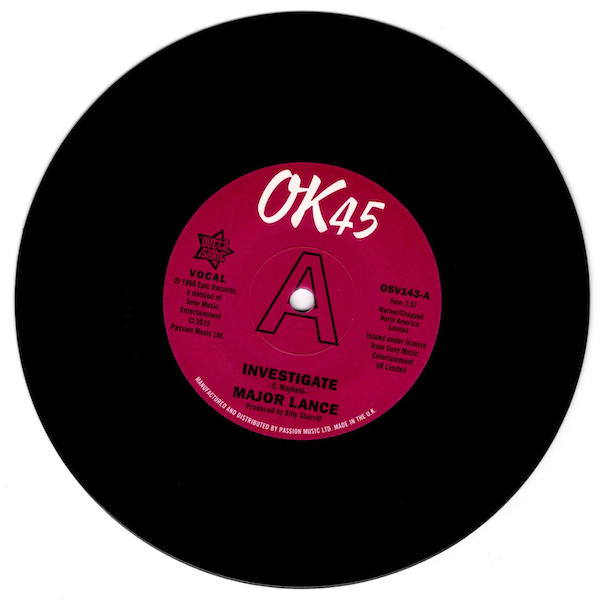 Major Lance - Investigate / It's The Beat DEMO 45 (Outta Sight) 7