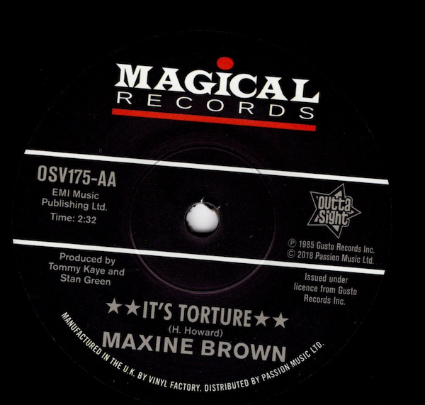Melba Moore - The Magic Touch / Maxine Brown - It's Torture DEMO 45 (Outta Sight) 7