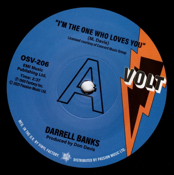 Darrell Banks - I'm The One Who Loves You / Forgive Me DEMO 45 (Outta Sight) 7
