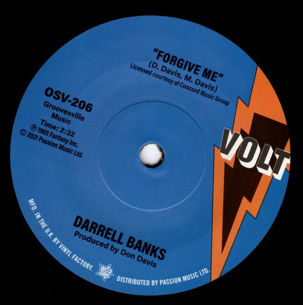 Darrell Banks - I'm The One Who Loves You / Forgive Me DEMO 45 (Outta Sight) 7